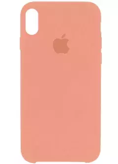 Чехол Silicone Case Full Protective (AA) для Apple iPhone XS Max (6.5"), Розовый / Peach