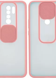Чехол Camshield mate TPU со шторкой для камеры для Xiaomi Redmi Note 8 Pro, Розовый