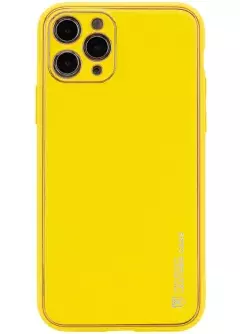 Кожаный чехол Xshield для Apple iPhone 11 Pro (5.8"), Желтый / Yellow
