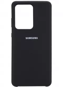 Чехол Silicone Cover (AA) для Samsung Galaxy S20 Ultra, Черный / Black