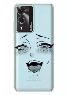 Cubot A10 чехол силиконовый прозрачный с аниме - Ahegao Face