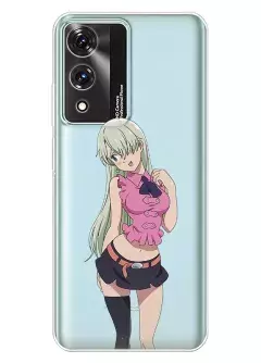 Чехол для Cubot A10 из прозрачного силикона - 7 Deadly Sins Элизабет Лионес