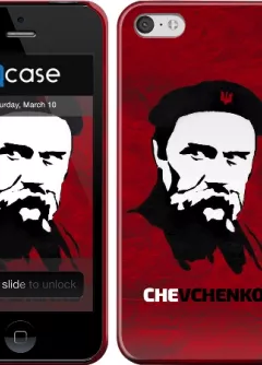 Купить украинский чехол для iPhone 5C c героем Украины Шевченко - Shevchenko