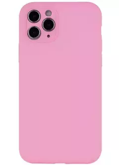 Чехол Silicone Case Full Camera Protective (AA) NO LOGO для Apple iPhone 12 Pro (6.1"), Розовый / Light pink