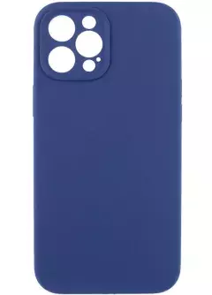 Чехол Silicone Case Full Camera Protective (AA) NO LOGO для Apple iPhone 12 Pro (6.1"), Синий / Deep navy