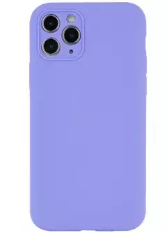 Чехол Silicone Case Full Camera Protective (AA) NO LOGO для Apple iPhone 12 Pro (6.1"), Сиреневый / Dasheen