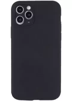 Чехол Silicone Case Full Camera Protective (AA) NO LOGO для Apple iPhone 12 Pro (6.1"), Черный / Black
