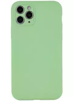 Чехол Silicone Case Full Camera Protective (AA) NO LOGO для Apple iPhone 12 Pro Max (6.7"), Мятный / Mint