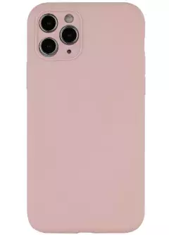 Чехол Silicone Case Full Camera Protective (AA) NO LOGO для Apple iPhone 12 Pro Max (6.7"), Розовый / Pink Sand