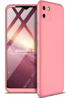 Пластиковая накладка GKK LikGus 360 градусов (opp) для Realme C11 (2020), Розовый / Rose Gold