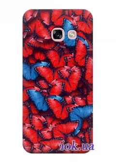 Чехол для Galaxy A5 2017 - Яркие бабочки