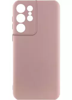 Чехол Silicone Cover Lakshmi Full Camera (A) для Samsung Galaxy S21 Ultra, Розовый / Pink Sand