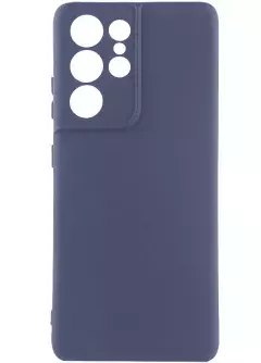 Чехол Silicone Cover Lakshmi Full Camera (A) для Samsung Galaxy S21 Ultra, Синий / Midnight Blue