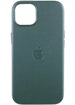 Кожаный чехол Leather Case (AAA) with MagSafe and Animation для Apple iPhone 13 (6.1")