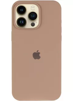 Чехол Silicone Case Full Protective (AA) для Apple iPhone 16 Pro (6.3"), Бежевый / Desert Gold