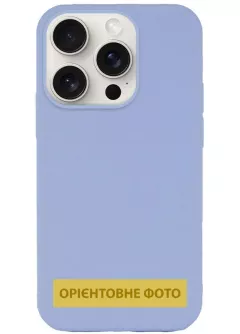 Чехол Silicone Case Full Protective (AA) NO LOGO для Apple iPhone 17 (6.3"), Голубой / Lilac Blue