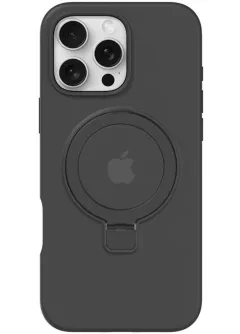 Чехол Silicone Case Full Protective with Ring для Apple iPhone 16 Pro Max (6.9"), Black