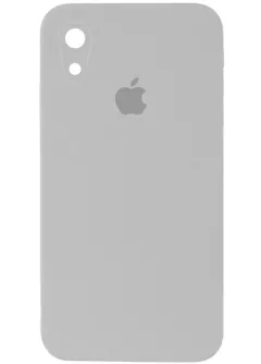 Чехол Silicone Case Square Full Camera Protective (AA) для Apple iPhone XR (6.1"), Серый / Light Grey