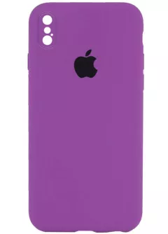 Чехол Silicone Case Square Full Camera Protective (AA) для Apple iPhone XS || Apple iPhone X