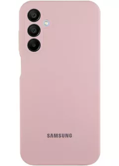 Чехол Silicone Cover Lakshmi Full Camera (AAA) with Logo для Samsung Galaxy A05s, Розовый / Pink Sand