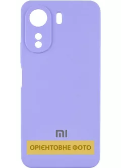 Чехол Silicone Cover Lakshmi Full Camera (AAA) with Logo для Xiaomi Redmi Note 14 Pro 5G, Сиреневый / Dasheen