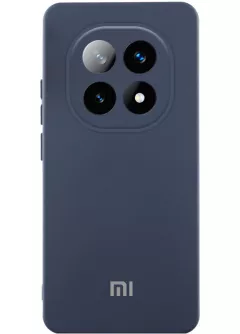 Чехол Silicone Cover Lakshmi Full Camera (AAA) with Logo для Xiaomi Redmi Note 15 5G , Темно-синий / Midnight blue