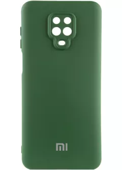 Чехол Silicone Cover Lakshmi Full Camera (AAA) with Logo для Xiaomi Redmi Note 9s / Note 9 Pro, Зеленый / Cyprus Green