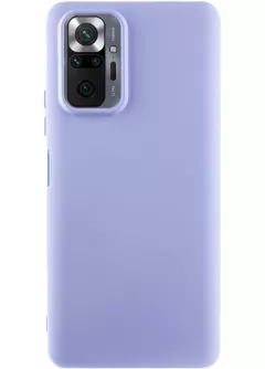 Чехол Silicone Cover Ummi Lakshmi (AA) для Xiaomi Redmi Note 10 Pro Max , Сиреневый / Dasheen