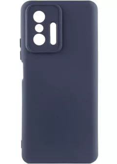 Чехол Silicone Cover Ummi Lakshmi Full Camera (AA) для Xiaomi 11T Pro , Синий / Midnight Blue
