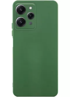 Чехол Silicone Cover Ummi Lakshmi Full Camera (AA) для Xiaomi Redmi 12, Зеленый / Dark green