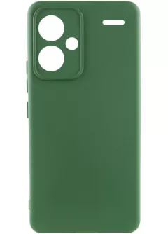 Чехол Silicone Cover Ummi Lakshmi Full Camera (AA) для Xiaomi Redmi Note 13 Pro+, Зеленый / Dark green
