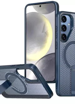 Чехол TPU Breeze with MagSafe stand для Samsung Galaxy S24 Plus , Blue