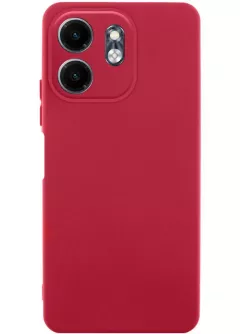 Чехол TPU GETMAN Liquid Silk Full Camera для Infinix Smart 9 , Красный / Dark Red