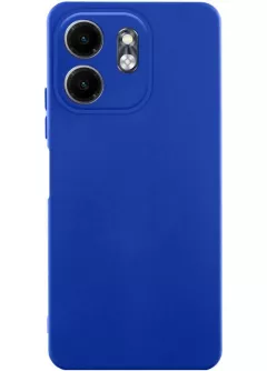 Чехол TPU GETMAN Liquid Silk Full Camera для Infinix Smart 9 , Синий / Deep navy