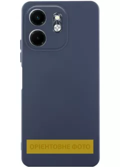 Чехол TPU GETMAN Liquid Silk Full Camera для Motorola Moto G06, Синий / Midnight Blue