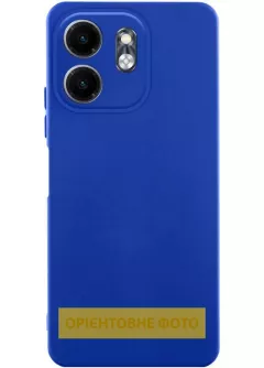 Чехол TPU GETMAN Liquid Silk Full Camera для Samsung Galaxy A26 5G, Синий / Deep navy