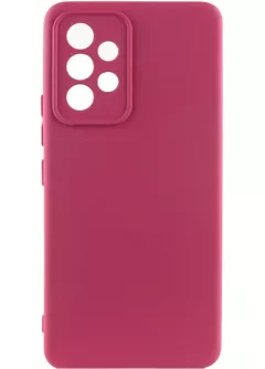 Чехол TPU GETMAN Liquid Silk Full Camera для Samsung Galaxy A73 5G, Бордовый / Marsala