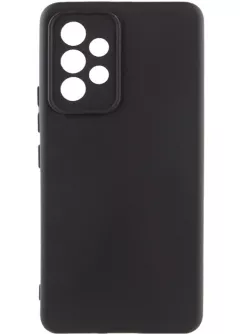 Чехол TPU GETMAN Liquid Silk Full Camera для Samsung Galaxy A73 5G, Черный / Black