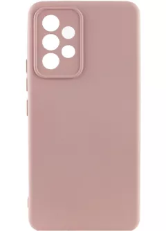 Чехол TPU GETMAN Liquid Silk Full Camera для Samsung Galaxy A73 5G, Розовый / Pink Sand