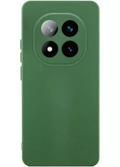 Чехол TPU GETMAN Liquid Silk Full Camera для Xiaomi Redmi Note 15 Pro+ 5G, Зеленый / Dark green
