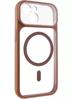 Чехол TPU+PC GETMAN Moon Clear with MagSafe для Apple iPhone 13 (6.1")
