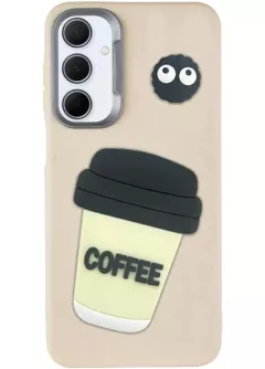 Чехол TPU Leather Toys для Samsung Galaxy S24 FE, Coffee / Sand
