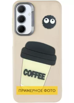 Чехол TPU Leather Toys для Xiaomi Poco C65 || Xiaomi Redmi 13C, Coffee / Sand
