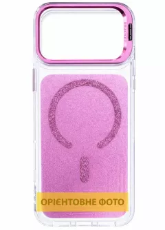 Чехол TPU+PC Jewel Sparkle with MagSafe для Apple iPhone 17 Air (6.5"), Pink Ruby