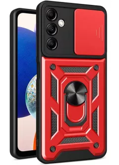 Чехол Ummi Camshield Serge Ring для Samsung Galaxy A16 5G || Samsung Galaxy A16 4G, Красный