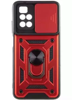 Чехол Ummi Camshield Serge Ring для Xiaomi Redmi 10, Красный