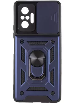 Чехол Ummi Camshield Serge Ring для Xiaomi Redmi Note 10 Pro , Синий