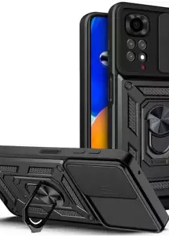 Чехол Ummi Camshield Serge Ring для Xiaomi Redmi Note 11S || Xiaomi Redmi Note 11, Черный