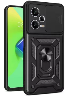 Чехол Ummi Camshield Serge Ring для Xiaomi Redmi Note 12 Pro+ 5G, Черный