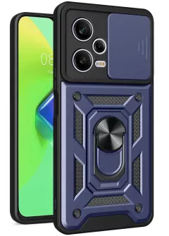 Чехол Ummi Camshield Serge Ring для Xiaomi Redmi Note 12 Pro+ 5G, Синий